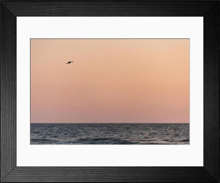 Framed Print : Naples, Florida red and orange sunset, one drone flying, in gulf of Mexico with nobody landscape, horizon, silhouette Framed Print : Naples, Florida red and orange sunset, one drone flying, in gulf of Mexico with nobody landscape, horizon, silhouette