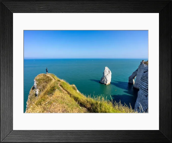 Framed Print : Etretat view a view Framed Print : Etretat view a view