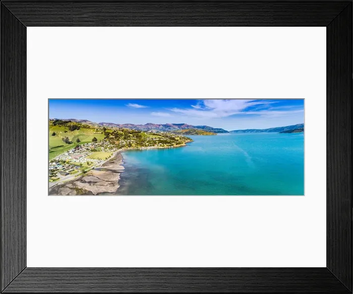 Framed Print : Akaroa Bay area South Island New Zealand Framed Print : Akaroa Bay area South Island New Zealand