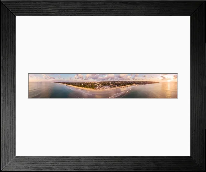 Framed Print : Photo from the air, from the drone Balinese Jimbaran beach famous for it's perfect sea food restaurants Framed Print : Photo from the air, from the drone Balinese Jimbaran beach famous for it's perfect sea food restaurants