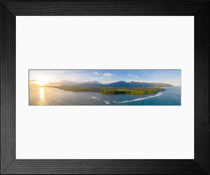 Framed Print : Napali Coast Kauai Hawaii Island North Shore Aerial Panoramic Sunrise Mountains Coast Framed Print : Napali Coast Kauai Hawaii Island North Shore Aerial Panoramic Sunrise Mountains Coast