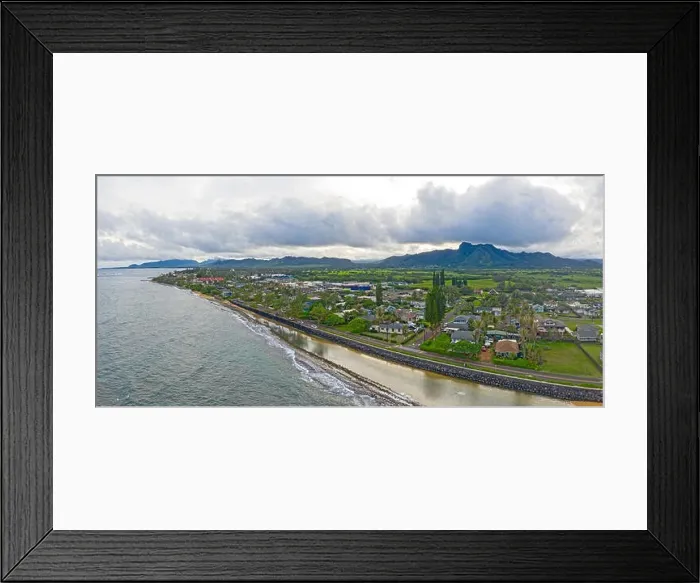 Framed Print : Kapaa Kauai Hawaii Aerial Drone View Framed Print : Kapaa Kauai Hawaii Aerial Drone View