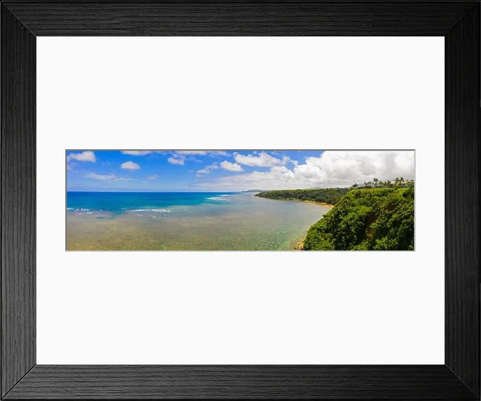 Framed Print : Princeville Kauai Hawaii Aerial Panoramic View Perfect Tropical Paradise Framed Print : Princeville Kauai Hawaii Aerial Panoramic View Perfect Tropical Paradise
