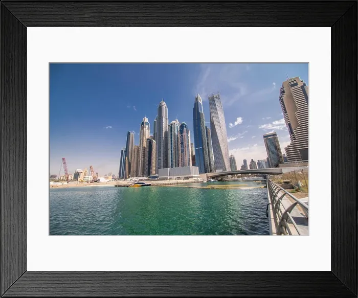 Framed Print : Panorama of modern skyscrapers in the center of luxury Dubai city, Dubai, United Arab Emirates Framed Print : Panorama of modern skyscrapers in the center of luxury Dubai city, Dubai, United Arab Emirates