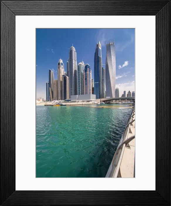 Framed Print : Panorama of modern skyscrapers in the center of luxury Dubai city, Dubai, United Arab Emirates Framed Print : Panorama of modern skyscrapers in the center of luxury Dubai city, Dubai, United Arab Emirates