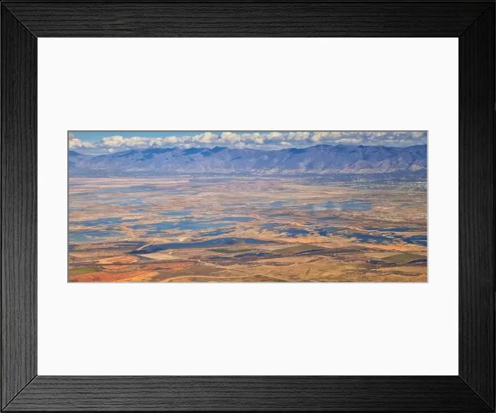 Framed Print : Aerial view of Wasatch Front Rocky Mountain landscapes on flight over Colorado and Utah during winter Framed Print : Aerial view of Wasatch Front Rocky Mountain landscapes on flight over Colorado and Utah during winter