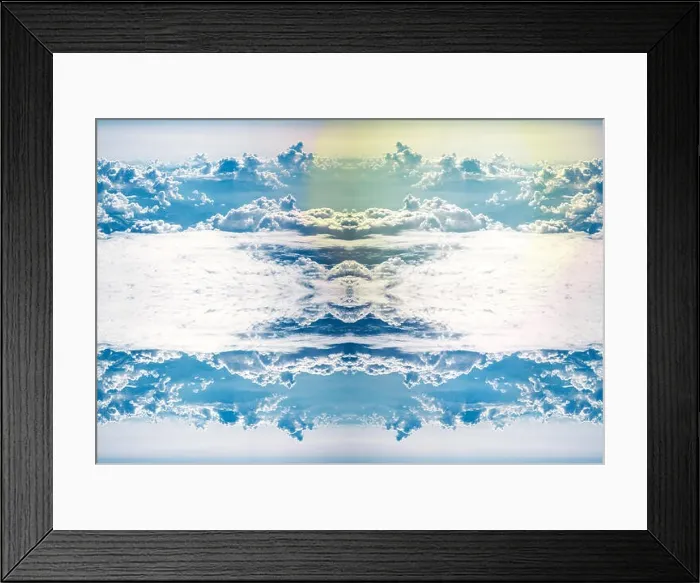 Framed Print : Magestic mountains range Alps seen from the high flying drone with beautiful stratocumulus clouds - wide panoramic shot Framed Print : Magestic mountains range Alps seen from the high flying drone with beautiful stratocumulus clouds - wide panoramic shot
