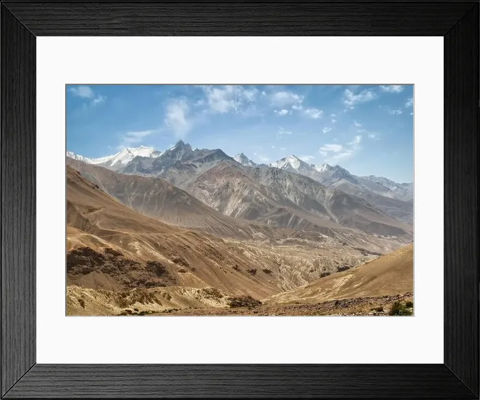 Framed Print : mountains along pamir highway Framed Print : mountains along pamir highway