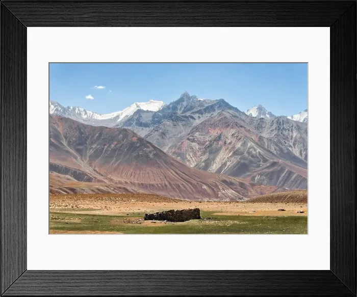 Framed Print : mountains along pamir highway Framed Print : mountains along pamir highway