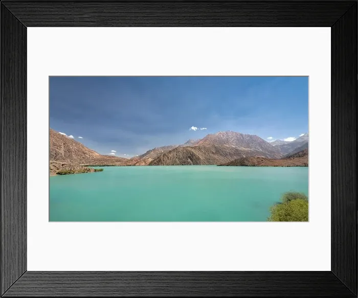 Framed Print : Iskanderkul in the Fann Mountains, taken in Tajikistan in August 2018 taken in hdr Framed Print : Iskanderkul in the Fann Mountains, taken in Tajikistan in August 2018 taken in hdr