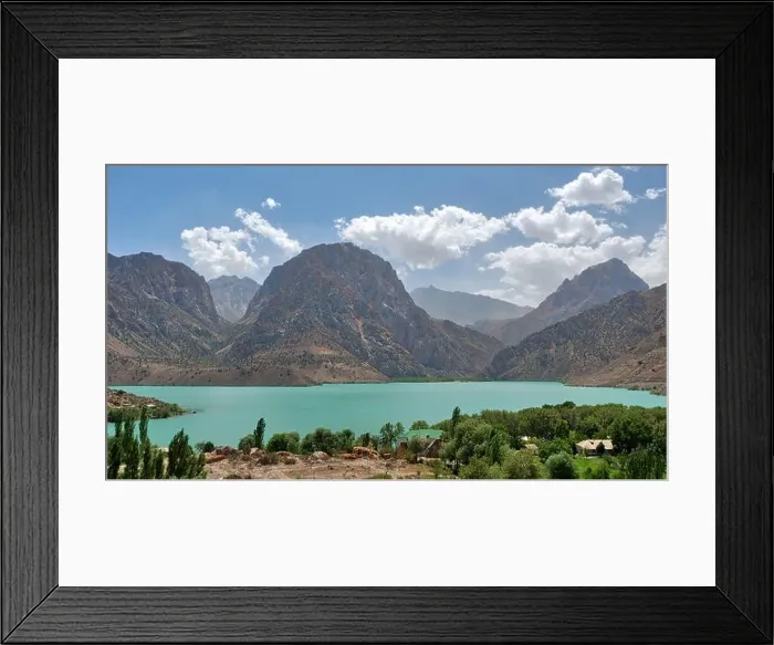 Framed Print : Iskanderkul in the Fann Mountains, taken in Tajikistan in August 2018 taken in hdr Framed Print : Iskanderkul in the Fann Mountains, taken in Tajikistan in August 2018 taken in hdr