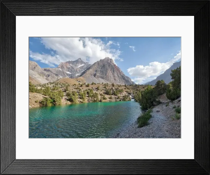 Framed Print : Alaudin Lake in the Fann Mountains, taken in Tajikistan in August 2018 taken in hdr Framed Print : Alaudin Lake in the Fann Mountains, taken in Tajikistan in August 2018 taken in hdr