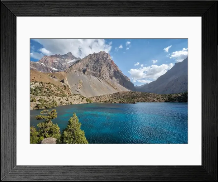 Framed Print : Alaudin Lake in the Fann Mountains, taken in Tajikistan in August 2018 taken in hdr Framed Print : Alaudin Lake in the Fann Mountains, taken in Tajikistan in August 2018 taken in hdr