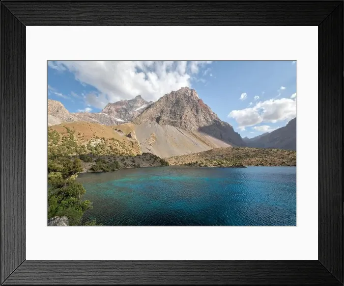 Framed Print : Alaudin Lake in the Fann Mountains, taken in Tajikistan in August 2018 taken in hdr Framed Print : Alaudin Lake in the Fann Mountains, taken in Tajikistan in August 2018 taken in hdr