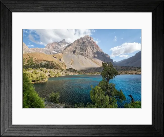 Framed Print : Alaudin Lake in the Fann Mountains, taken in Tajikistan in August 2018 taken in hdr Framed Print : Alaudin Lake in the Fann Mountains, taken in Tajikistan in August 2018 taken in hdr