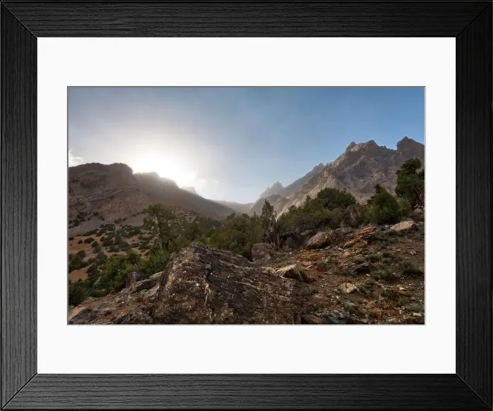 Framed Print : Alaudin Lake in the Fann Mountains, taken in Tajikistan in August 2018 taken in hdr Framed Print : Alaudin Lake in the Fann Mountains, taken in Tajikistan in August 2018 taken in hdr