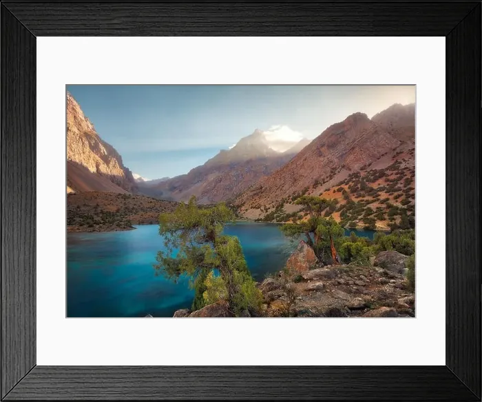 Framed Print : Alaudin Lake in the Fann Mountains, taken in Tajikistan in August 2018 taken in hdr Framed Print : Alaudin Lake in the Fann Mountains, taken in Tajikistan in August 2018 taken in hdr