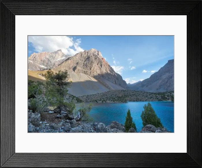Framed Print : Alaudin Lake in the Fann Mountains, taken in Tajikistan in August 2018 taken in hdr Framed Print : Alaudin Lake in the Fann Mountains, taken in Tajikistan in August 2018 taken in hdr