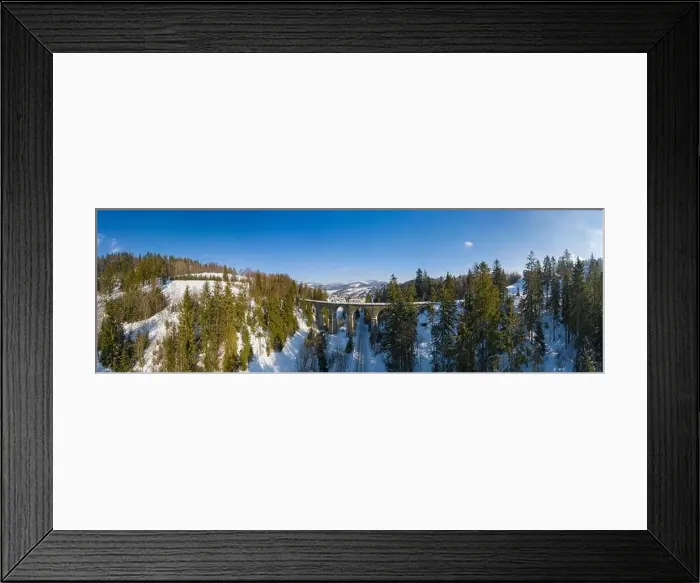 Framed Print : Panoramic view of the winter mountains Framed Print : Panoramic view of the winter mountains