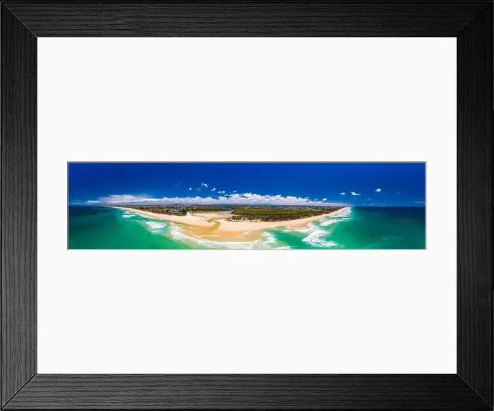 Framed Print : Aerial drone view of beach and Currimundi Lake, Caloundra, Sunshine Coast, Queensland, Australia Framed Print : Aerial drone view of beach and Currimundi Lake, Caloundra, Sunshine Coast, Queensland, Australia