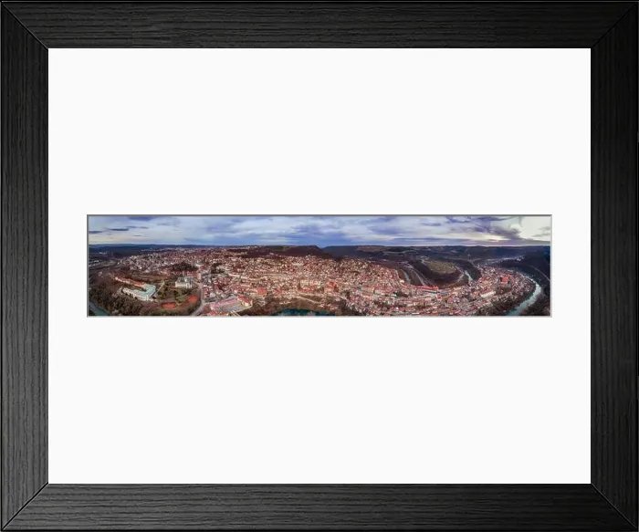 Framed Print : Aerial panoramic view of Veliko Tarnovo in Bulgaria - Image Framed Print : Aerial panoramic view of Veliko Tarnovo in Bulgaria - Image
