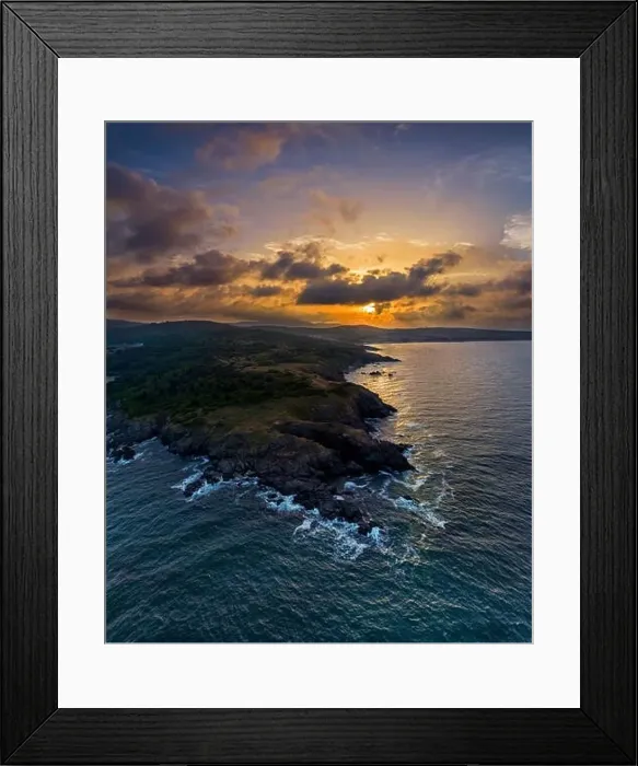Framed Print : Drone top view Sunset over nose Agalina Sozopol Framed Print : Drone top view Sunset over nose Agalina Sozopol