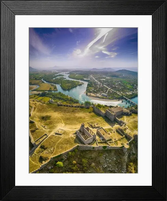 Framed Print : Remains of Rozafa Fort in Shkoder, Albania Framed Print : Remains of Rozafa Fort in Shkoder, Albania