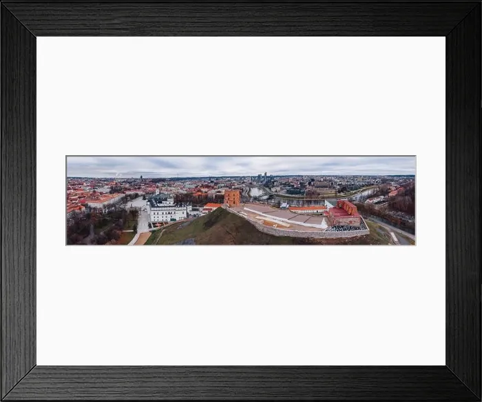 Framed Print : Gediminas Castle Tower, aerial drone view, Vilnius, Lithuania Framed Print : Gediminas Castle Tower, aerial drone view, Vilnius, Lithuania