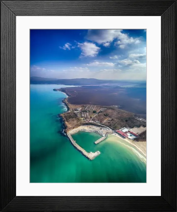 Framed Print : Building a new breakwater in Kraimorie Burgas Framed Print : Building a new breakwater in Kraimorie Burgas