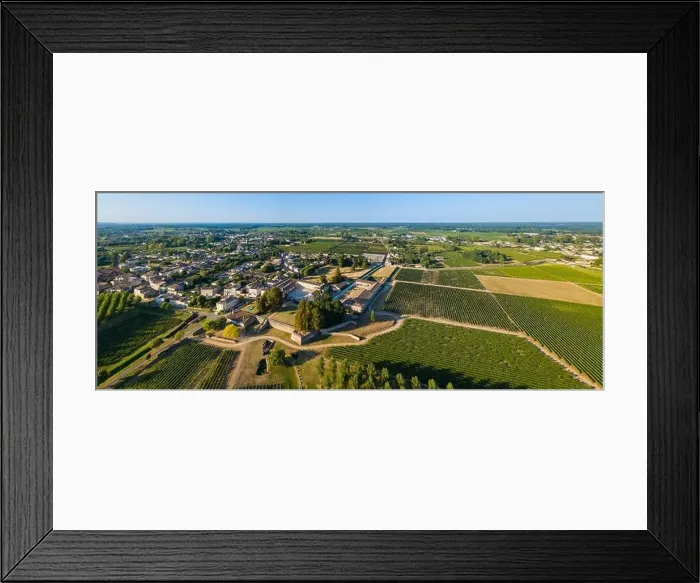 Framed Print : Aerial view bordeaux vineyard, landscape vineyard south west of france, europe Framed Print : Aerial view bordeaux vineyard, landscape vineyard south west of france, europe