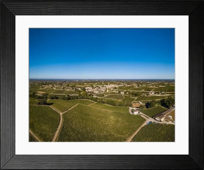 Framed Print : Aerial View Bordeaux vineyards, Saint-Emilion, Aquitaine area of the Gironde department, France, Europe Framed Print : Aerial View Bordeaux vineyards, Saint-Emilion, Aquitaine area of the Gironde department, France, Europe