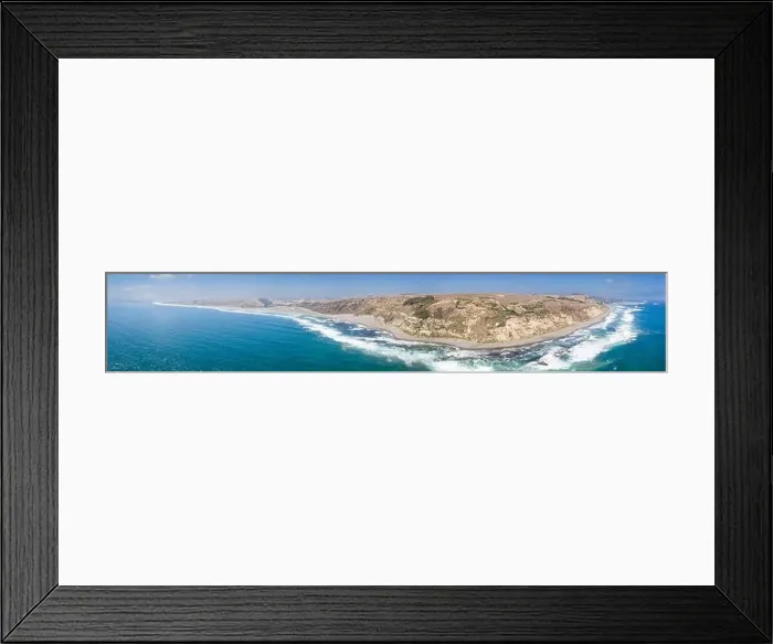 Framed Print : Amazing aerial view Las Brisas awe sea coastline landscape a wild environment in Chile Framed Print : Amazing aerial view Las Brisas awe sea coastline landscape a wild environment in Chile