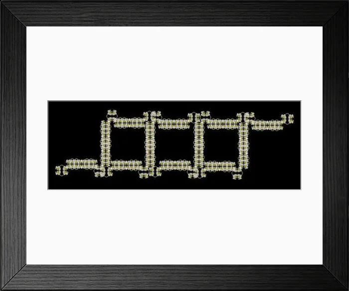 Framed Print : Fine art still life floral color ornamental pattern made of macros of white green cluster / circle of Star-of-Bethlehem Framed Print : Fine art still life floral color ornamental pattern made of macros of white green cluster / circle of Star-of-Bethlehem