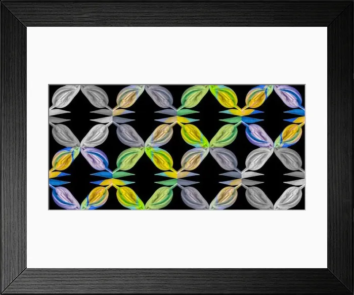 Framed Print : Fine art still life bright colorful abstract pattern made from macros of a single isolated yellow green blue gray Framed Print : Fine art still life bright colorful abstract pattern made from macros of a single isolated yellow green blue gray