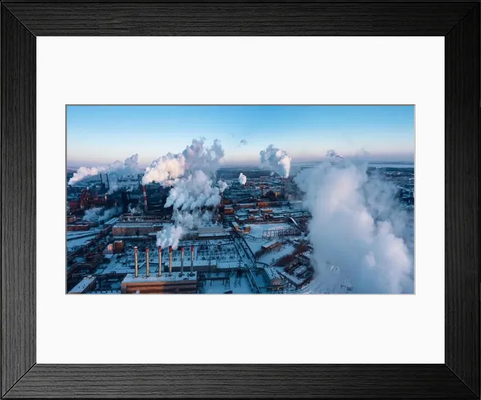 Framed Print : Concept of environmental pollution Framed Print : Concept of environmental pollution