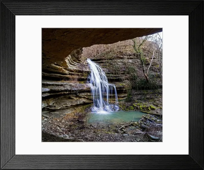 Framed Print : A golden waterfall near the village of Ivancha Framed Print : A golden waterfall near the village of Ivancha
