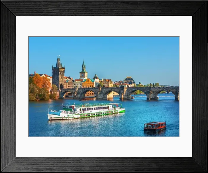 Framed Print : Scenic view on Vltava river and historical center of Prague, buildings and landmarks of old town, Prague, Czech Republic Framed Print : Scenic view on Vltava river and historical center of Prague, buildings and landmarks of old town, Prague, Czech Republic