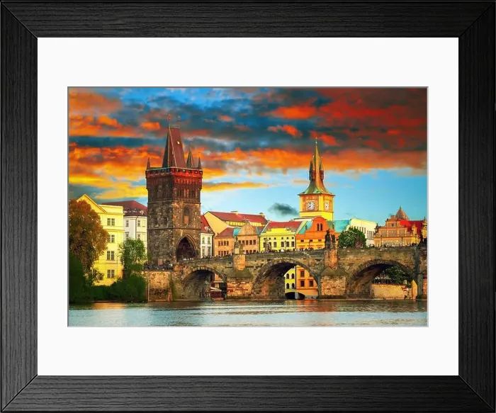 Framed Print : Scenic view on Vltava river and historical center of Prague, buildings and landmarks of old town, Prague, Czech Republic Framed Print : Scenic view on Vltava river and historical center of Prague, buildings and landmarks of old town, Prague, Czech Republic