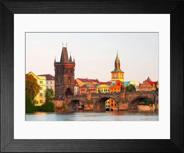Framed Print : Scenic view on Vltava river and historical center of Prague, buildings and landmarks of old town, Prague, Czech Republic Framed Print : Scenic view on Vltava river and historical center of Prague, buildings and landmarks of old town, Prague, Czech Republic