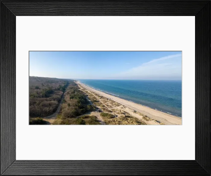 Framed Print : Aerial view of Tisvildeleje Beach, Denmark Framed Print : Aerial view of Tisvildeleje Beach, Denmark