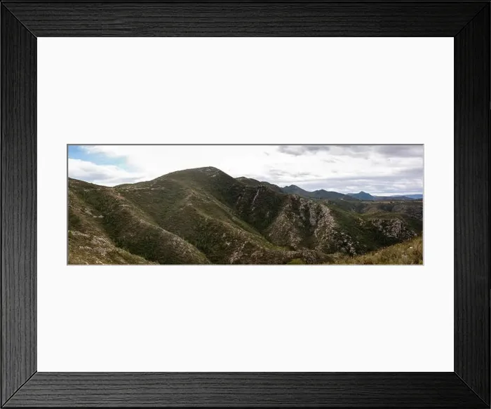 Framed Print : Aerial view of mountains in Spain Framed Print : Aerial view of mountains in Spain