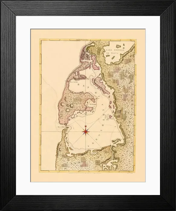 Framed Print : Map Of Cartagena 1771 Framed Print : Map Of Cartagena 1771