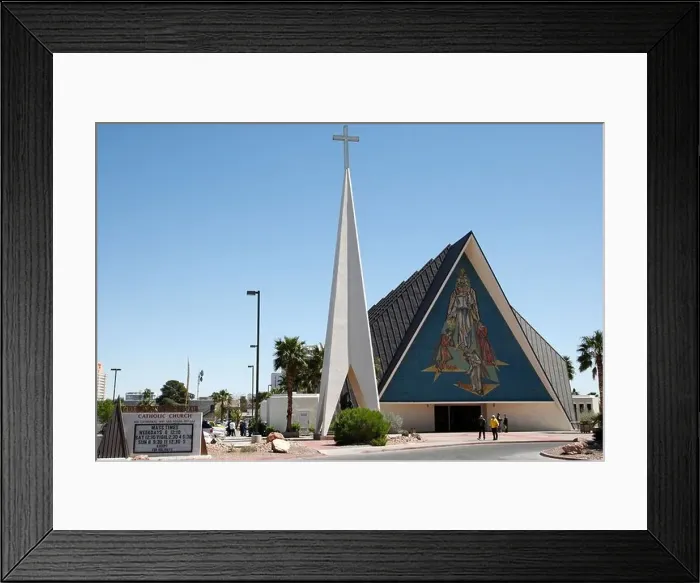 Framed Print : guardian angel cathedral catholic church guardian way las vegas nevada usa Framed Print : guardian angel cathedral catholic church guardian way las vegas nevada usa