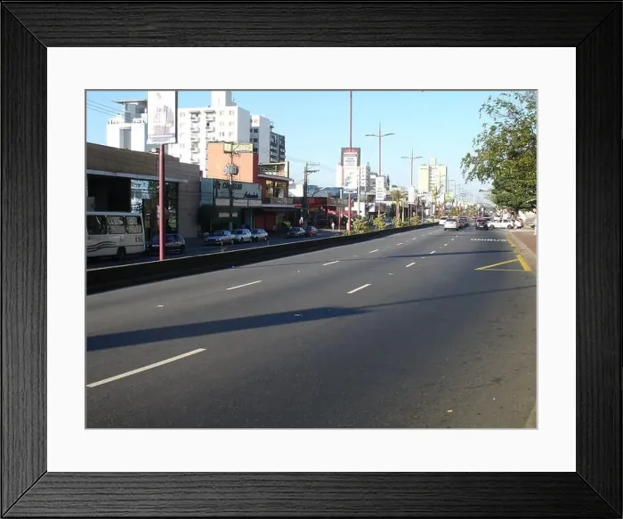 Framed Print : Avenue Goias, Sao Caetano do Sul, São Paulo, Brazil