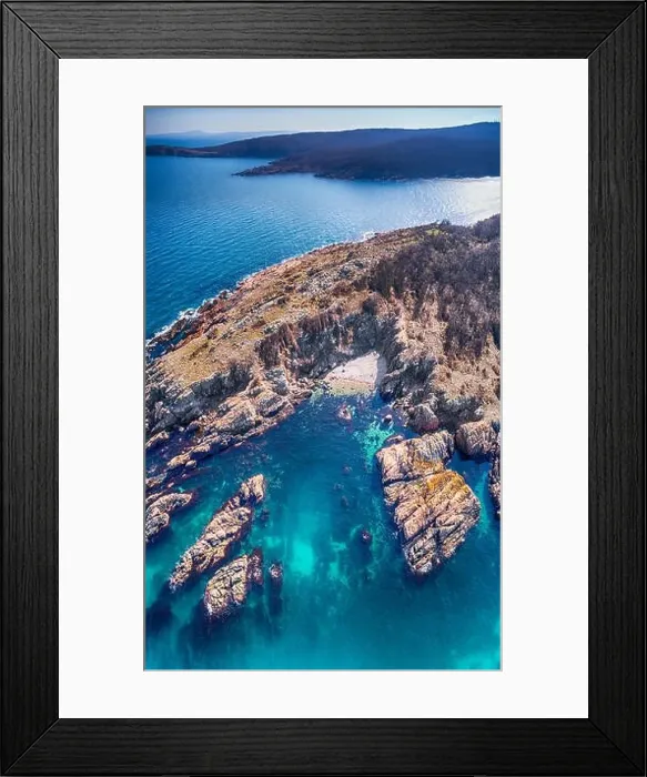 Framed Print : Aerial view of a stunning seacoast and Primorsko in Bulgaria Framed Print : Aerial view of a stunning seacoast and Primorsko in Bulgaria