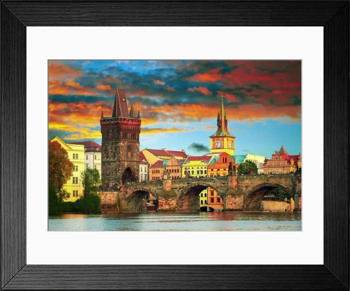 Framed Print : Scenic view on historical center of Prague, buildings and landmarks of old town, Prague, Czech Republic Framed Print : Scenic view on historical center of Prague, buildings and landmarks of old town, Prague, Czech Republic