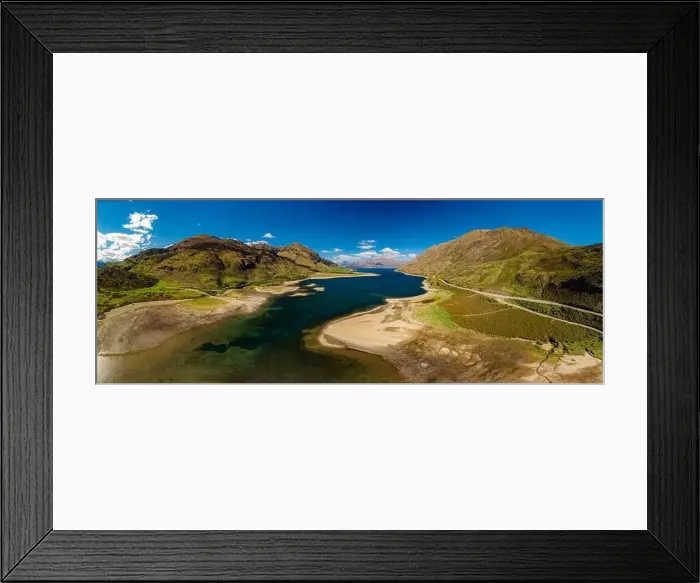 Framed Print : Panoramic drone aerial photos of Lake Hawea and mountains, South Island, New Zealand Framed Print : Panoramic drone aerial photos of Lake Hawea and mountains, South Island, New Zealand