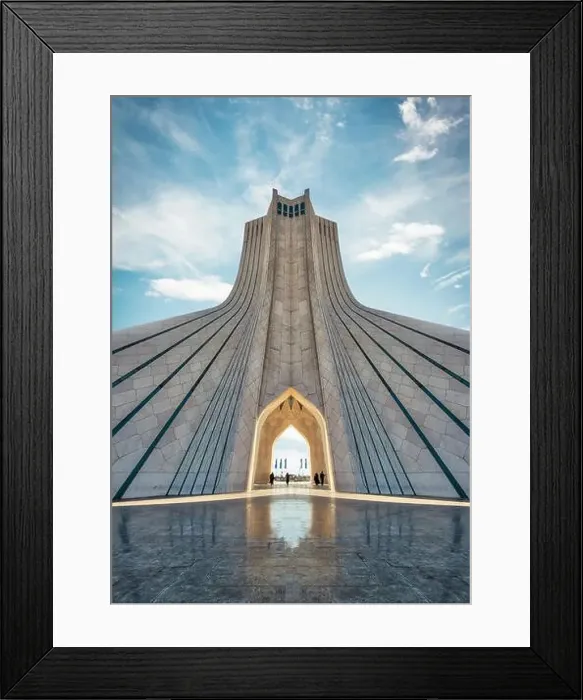 Framed Print : Azadi Tower in Tehran, Iran, taken in January 2019 taken in hdr Framed Print : Azadi Tower in Tehran, Iran, taken in January 2019 taken in hdr