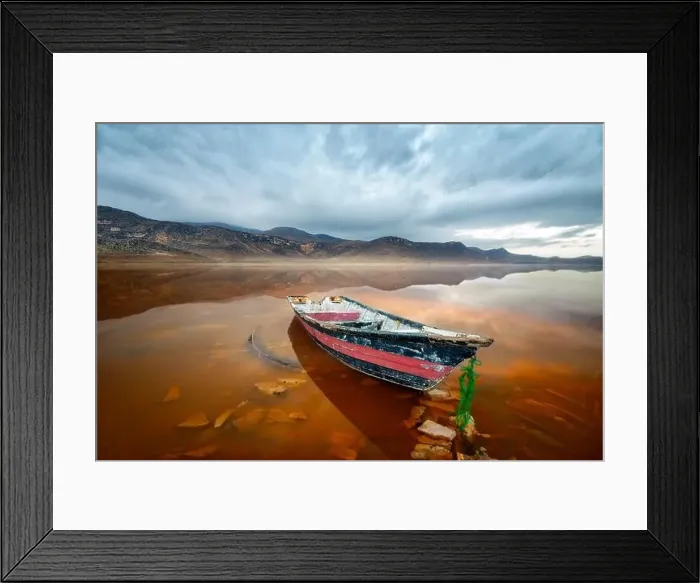 Framed Print : Pink Maharlu Lake near Shiraz in Iran, take in January 2019 taken in hdr Framed Print : Pink Maharlu Lake near Shiraz in Iran, take in January 2019 taken in hdr