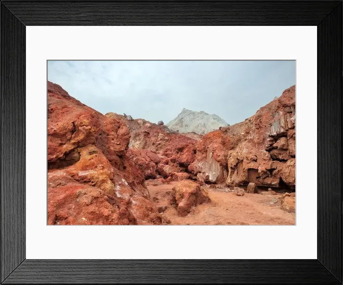 Framed Print : Hormuz Island in the Hormuz straight, south Iran taken in January 2019 taken in hdr